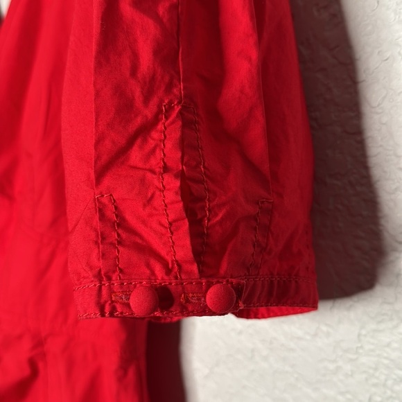 Derek Lam 10 Crosby Red Poppy V-Neck Flare Size 10 - Picture 7 of 9